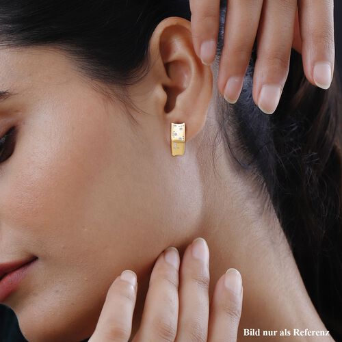 LUXURIANT DIAMOND - Lab Grown Diamant SI-GH Ohrringe 925 Silber Gelbgold Vermeil ca. 0,25 ct. image number 2