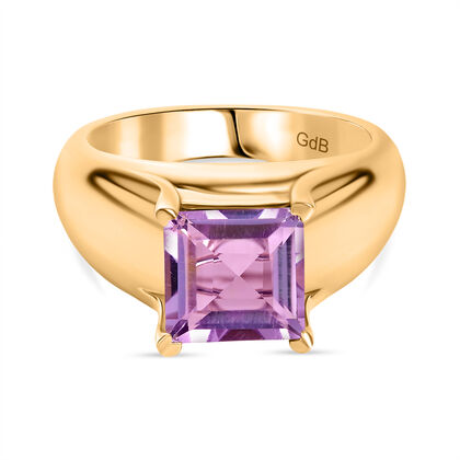 Rose De France Amethyst Ring Messing (Gr&ouml;&szlig;e 21.00) ca. 2,36 ct