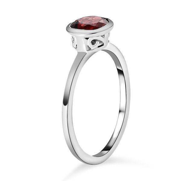 Roter Granat-Ring, 925 Silber  ca. 0,99 ct image number 5
