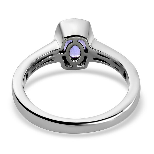 Tansanit und Zirkon Ring - 1 ct. image number 6