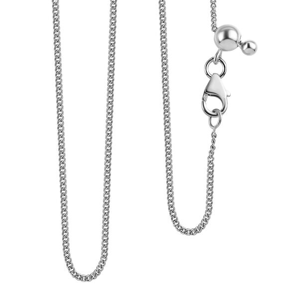 2er-Set Kordelkette und Armband, platiniertes Silber image number 6