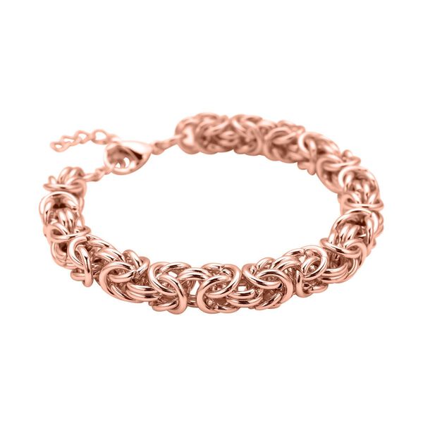 Byzantin 50cm Halskette und 19cm Armband in Ros&eacute;goldton image number 7