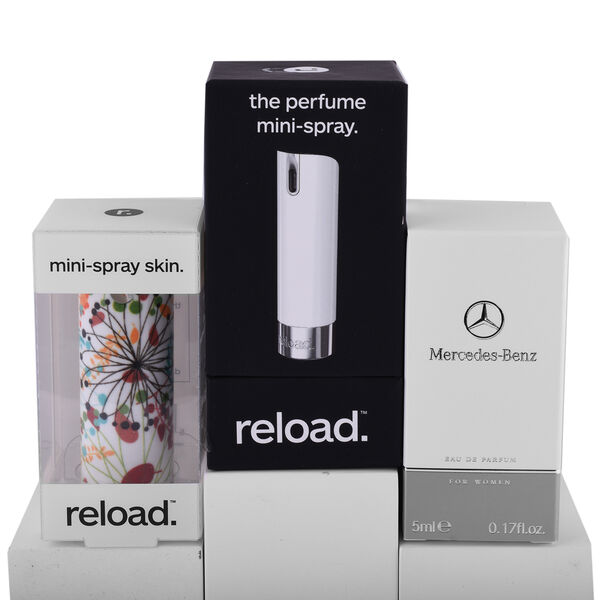 Mini Parf&uuml;mspray, nachf&uuml;llbar, Wei&szlig; (inkl. Mercedes Benz femme) - 5ml & Zebra Skin) image number 6