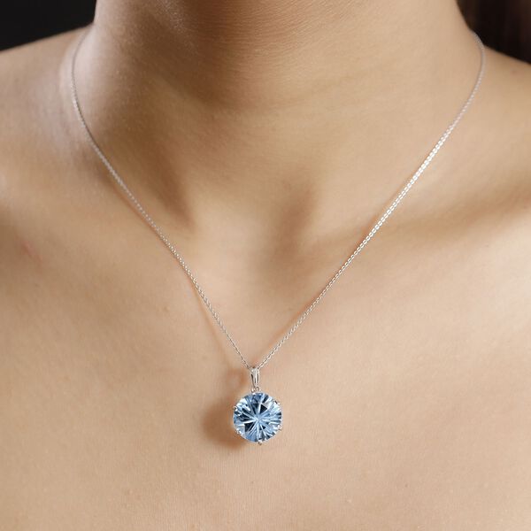 Himmelblauer Topas Anhänger - 11,20 ct. image number 2