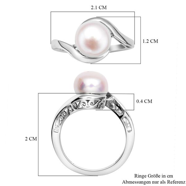 S&uuml;&szlig;wasserperlen-Ring, , 925 Silber rhodiniert image number 6