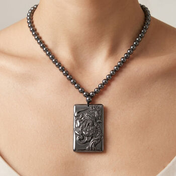 Terahertz Halskette ca. 53.25 cm 925 Silber rhodiniert ca. 295.70 ct