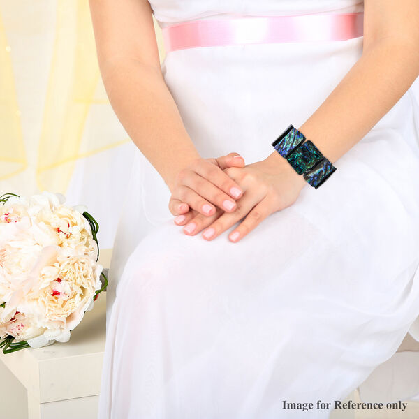 Royal Bali Kollektion - Abalone Muschel flexibel Armband ca. 19 cm image number 2