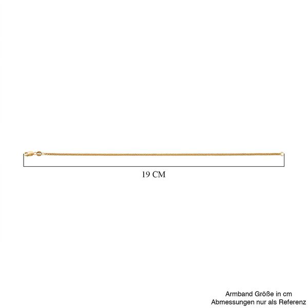 Royal Bali Kollektion - 375 Gold Armband mit Kordelgliedern image number 5
