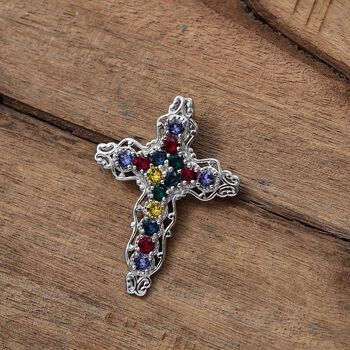 J Francis gefertigt mit SWAROVSKI- Multi Swarovski Kristall Anh&auml;nger