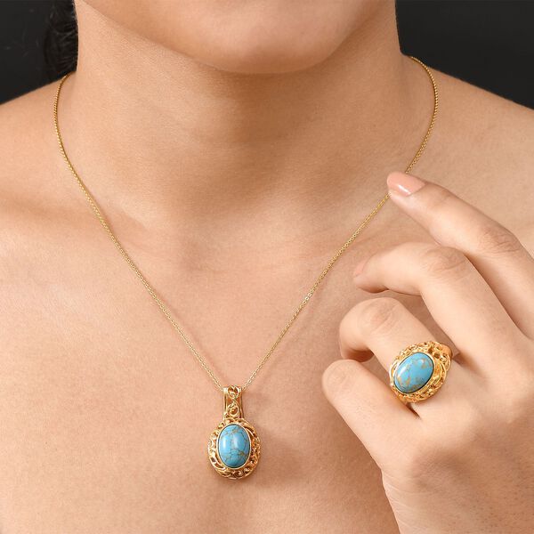 EverTrue blaues Türkis Schmuckset - 14 ct. image number 3