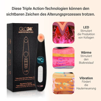 GLO24K: Triple Action eye care therapy wand