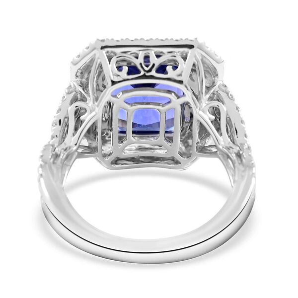 RHAPSODY AAAA Tansanit und VS-EF Diamant Ring in 950 Platin - 8 ct. image number 4