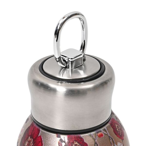 Doppelwandige Edelstahl-Trinkflasche, 260ml, Schmetterlingsmuster image number 5