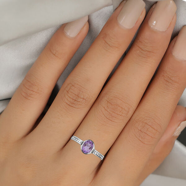 Royal Bali - rosa Amethyst-Ring, 925 Silber  ca. 1,10 ct image number 3