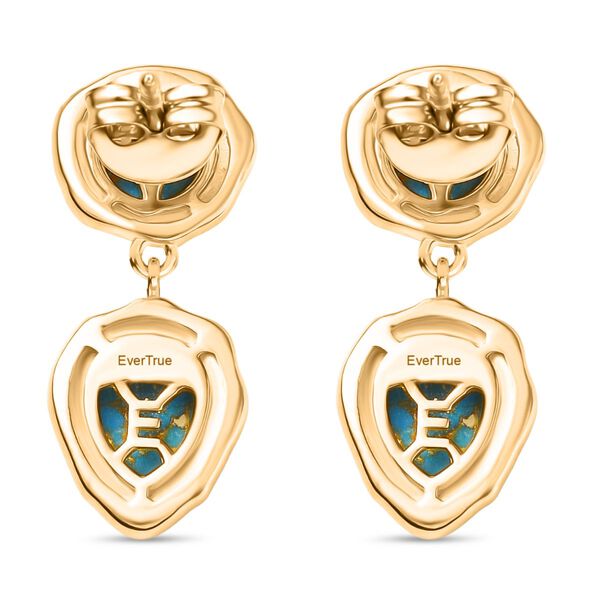 EverTrue blaue Türkis Ohrringe - 3,59 ct. image number 5