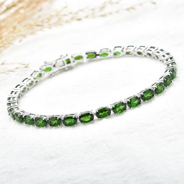 Nat&uuml;rliches Chromdiopsid-Armband, 19 cm - 14,68 ct. image number 2