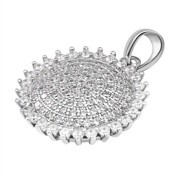 Lustro Stella - wei&szlig;er Zirkonia-Anh&auml;nger, 925 Silber rhodiniert ca. 1,79 ct image number 3