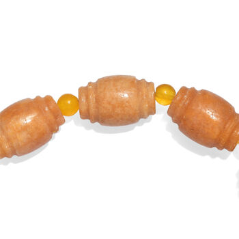 Flexibles gelbes Aventurin und gelbes Quarzit Armband - 130 ct.