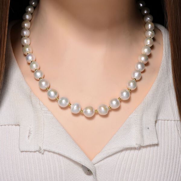 D'Joy wei&szlig;e Edison Perle 50cm Halskette image number 3