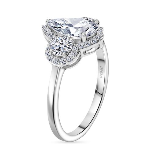 LUXURIANT DIAMOND - Lab Grown Diamant VS Ring 950 Platin (Größe 18.00) ca. 2.00 ct image number 4