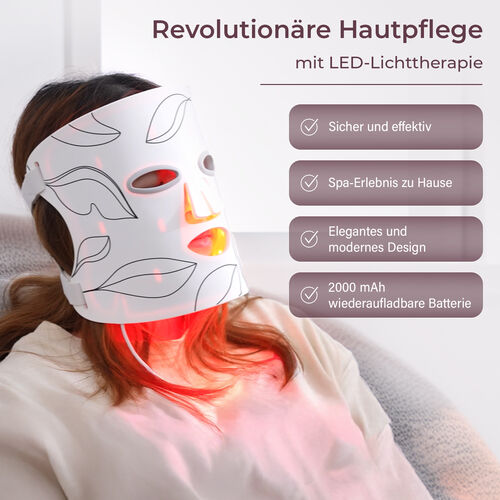 Beautech LED-Silikon-Gesichtsmaske, 34×22×0,5cm image number 1