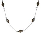 Feuer Labradorit Halskette, ca. 50 cm, 925 Silber platiniert ca. 18.10 ct image number 3