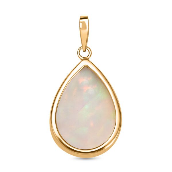 AAA Natürlicher, äthiopischer Welo Opal Anhänger in 375 Gold - 6,41 ct. image number 5