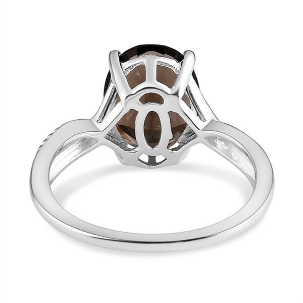 Rauchquarz-Ring, 925 Silber, ca. 2,42 ct image number 6