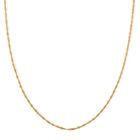 Singapur 925 Silber vergoldet Kette ca. 45 cm