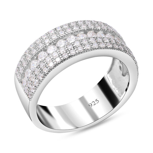 Lustro Stella - Weißer Zirkonia-Ring, 925 Silber rhodiniert  ca. 1,67 ct image number 2
