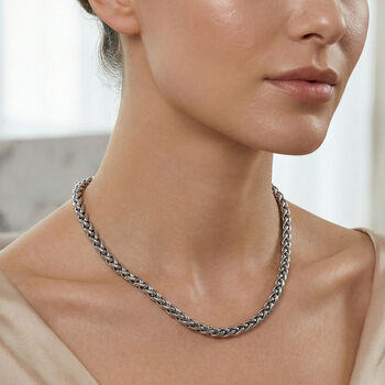 Byzantinische 50+5cm Halskette in Silberton