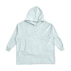 Flauschiger Flanell Hoodie mit großer Tasche, 96x89cm, hellgrün