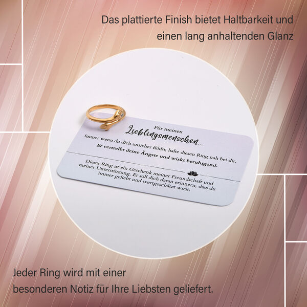 Wei&szlig;er Diamant Ring, 925 Silber vergoldet, (Gr&ouml;&szlig;e 16.00) ca. image number 11