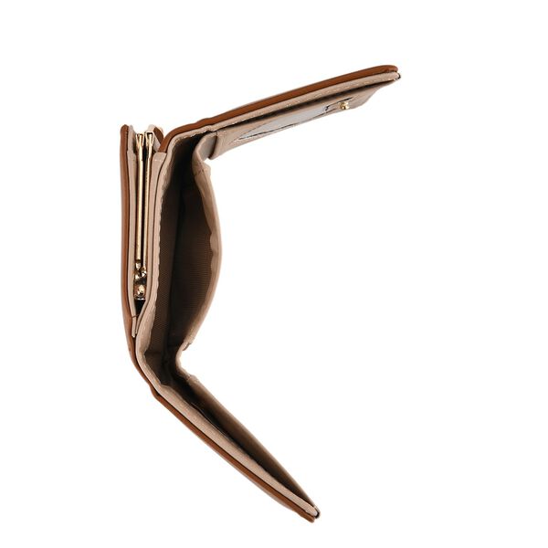 "Life style Color:Beige with brown /Profile:Set of 2 PU Crossbody Bag with wallet wall(exterior): PU  Lining(interior): polyester Pockets(exterior):clasp-1,zipped-1; Pockets(interior):zipped-2,slid-1 Pockets(exterior):clasp-1 Pockets(interior):card slot-6 image number 8