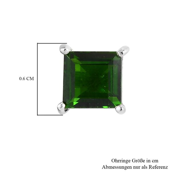 Nat&uuml;rliche Chromdiopsid-Solit&auml;r-Ohrringe - 1,37 ct. image number 6