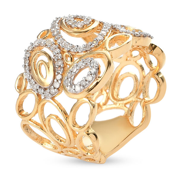 Weißer Diamant P Ringe 925 Silber ca. 0,33 ct. image number 5