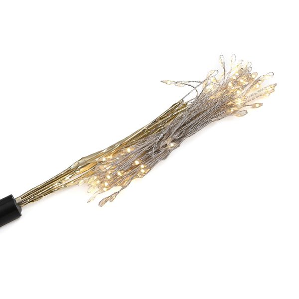 Set aus 4 solarbetriebenen Gartenlichtern in Feuerwerksform, 8 Leuchtmodi, 80 cm image number 5