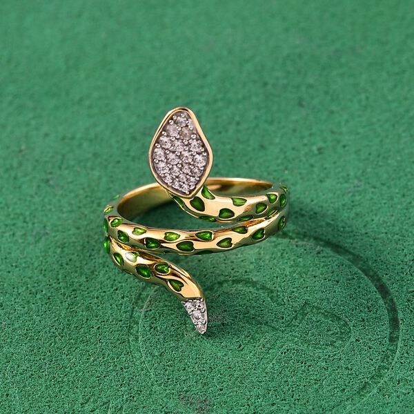 GP Trionfo Kollektion- Wei&szlig;er Zirkon und blauer Saphir Ring - 0,36 ct. image number 2