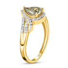AAA Turkizit und Diamant-Ring, I2 G-H, 585 Gelbgold (Größe 18.00) ca. 1,37 ct image number 4