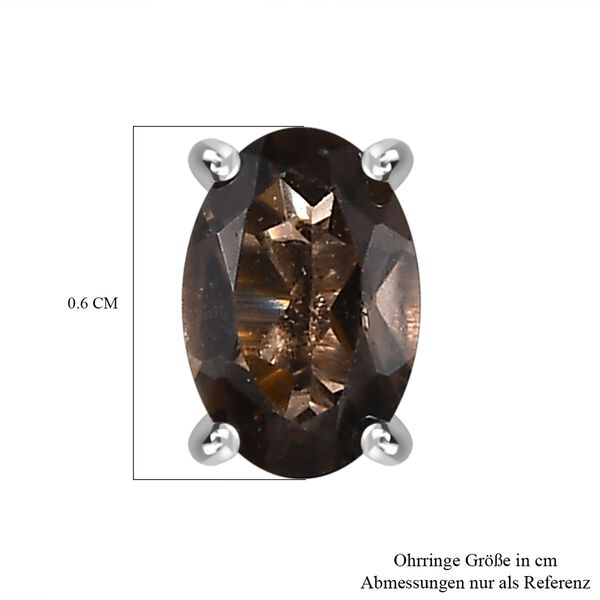 Rauchquarz Ohrringe, 925 Silber ca. 0.93 ct image number 5