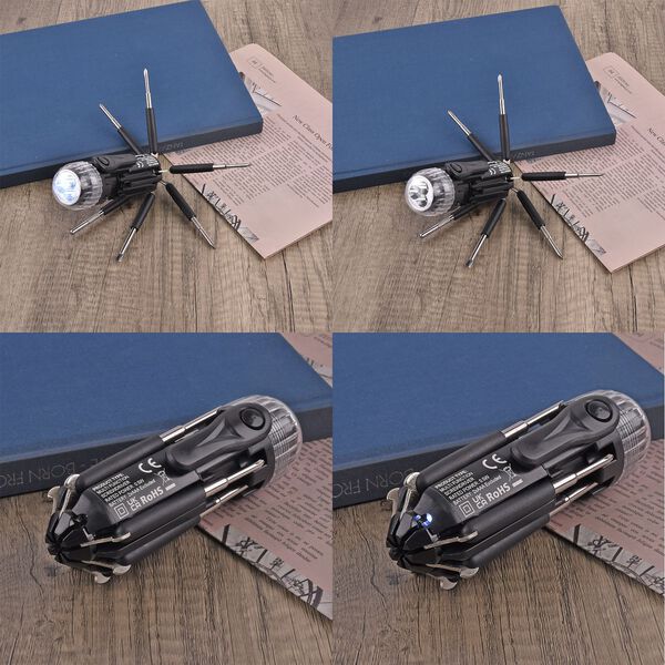 Vielseitiges 8-in-1 Werkzeugset in schwarz image number 2