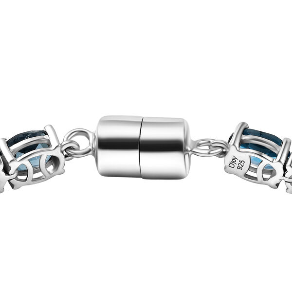 EXKLUSIVES ANGEBOT London Blau Topas Armband ca. 20 cm 925 Silber rhodiniert ca. 25.35 ct image number 4