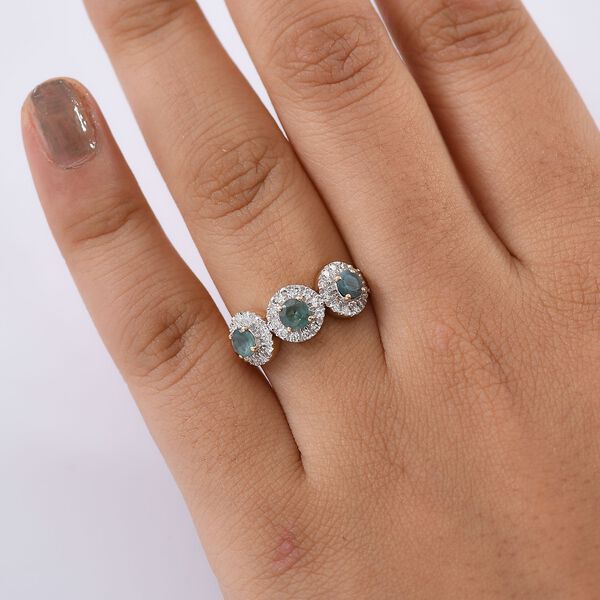 AAA Alexandrit, Lab Grown Diamant Ring 585 Gold (Gr&ouml;&szlig;e 18.00) ca. 1,20 ct image number 3