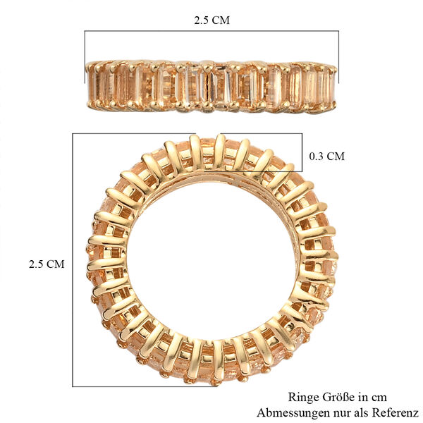 Goldener, kaiserlicher Topas-Ring, 925 Silber vergoldet  ca. 4,58 ct image number 6