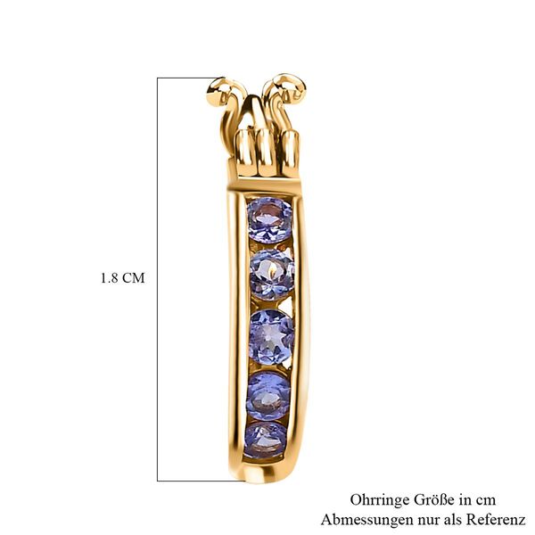 Infinity Tansanit Creolen - 0,74 ct. image number 5