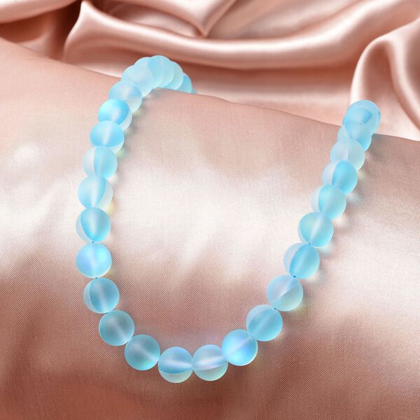 Aquablaue Kristall-Halskette, 50 cm - 410 ct. image number 2