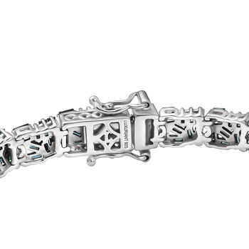 LUXURIANT SGL zertifiziertes SI Labor blaues Diamant 19cm Armband - 5 ct.