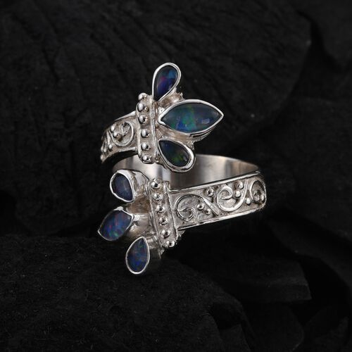 Royal Bali - Boulder Opal-Ring, 925 Silber  ca. 2,00 ct image number 1