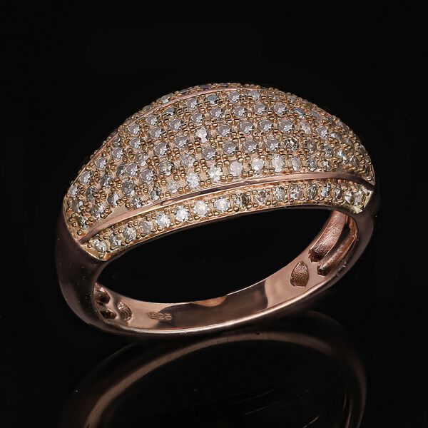 Nat&uuml;rlicher Champagner Diamant-Ring - 0,50 ct. image number 2