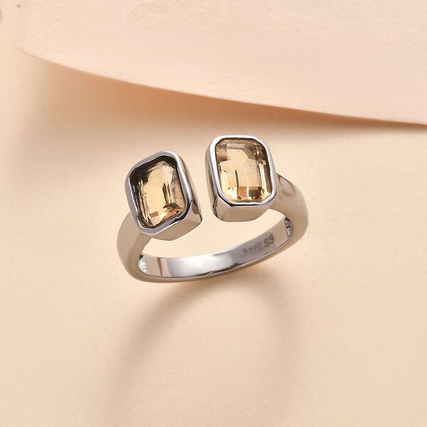 Citrin Ring Edelstahl (Gr&ouml;&szlig;e 16.00) ca. 1,83 ct image number 2